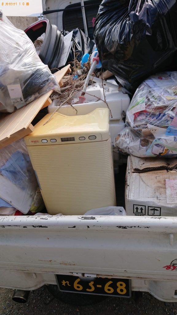 【生駒市】2tトラック1台程度の出張不用品の回収・処分ご依頼