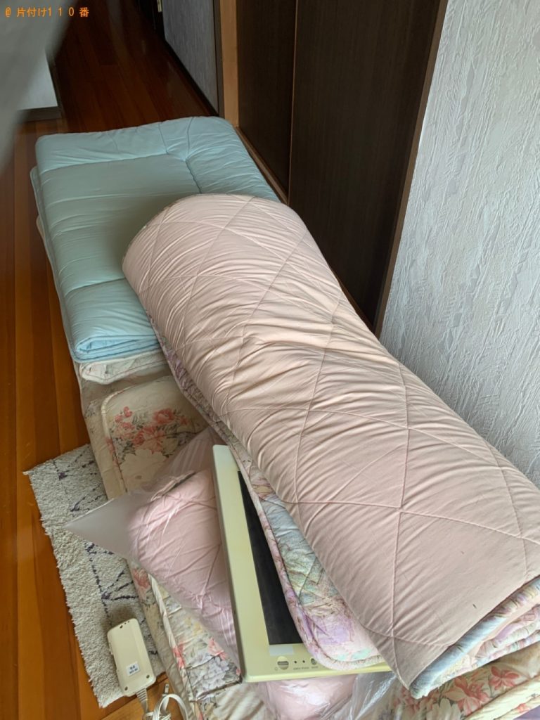 【奈良市】シングルベッド、ベッドマットレス等の回収・処分ご依頼