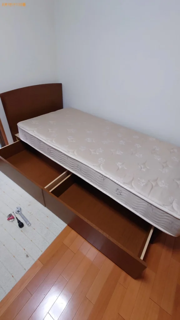 【奈良市】シングルベッドマットレス、ベッドの回収・処分