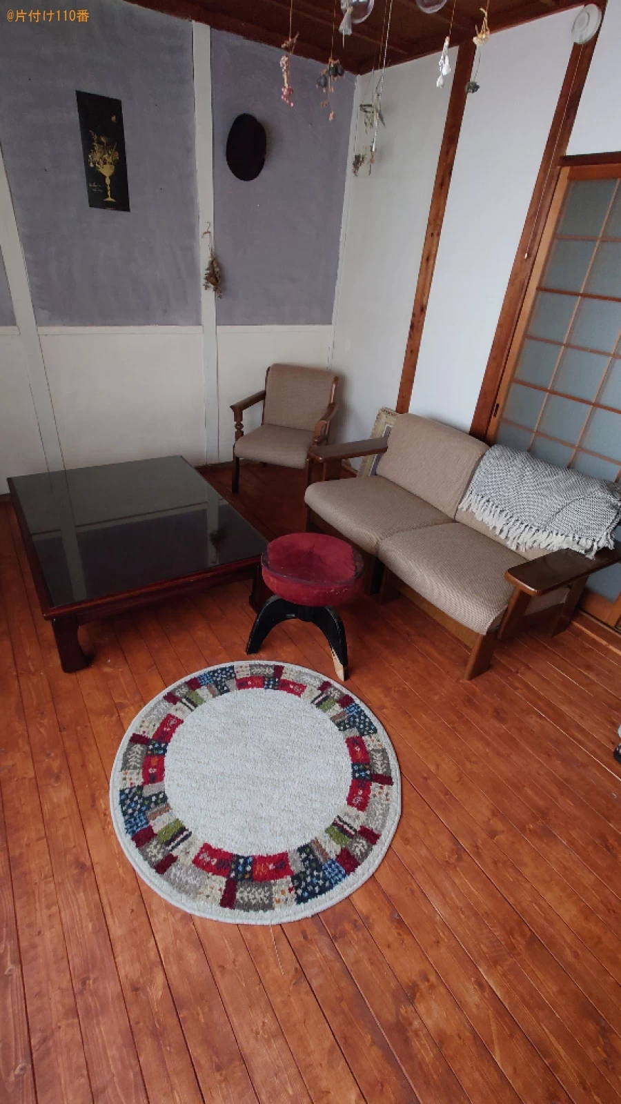 【奈良市大宮町】ソファー、テーブル、椅子、食器棚、本等の回収