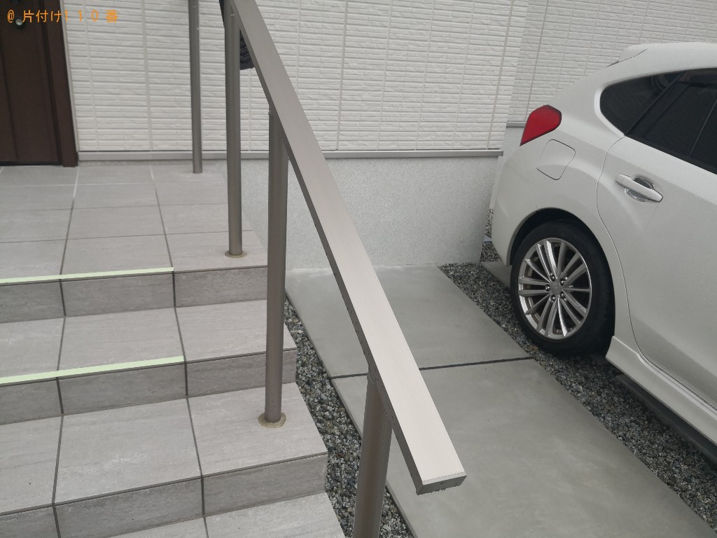 【奈良市】マットレス付きダブルベッド、カーペット等の回収・処分