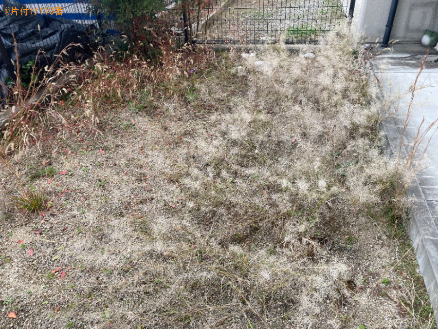 【奈良市古市町】草刈り、草むしり作業ご依頼　お客様の声